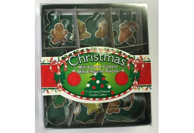 Fox Run Christmas Mini Cookie Cutters (pack of 9)