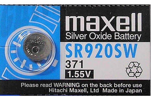 Maxell 371 SR920SW Knopfzelle – 1,55 V, Silberoxid, 10 Stück, Langlebig & Zuverlässig