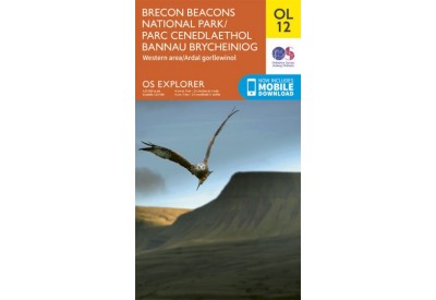 OS Explorer Map OL12 - Brecon Beacons National Park Western Area (1:25,000 scale)	