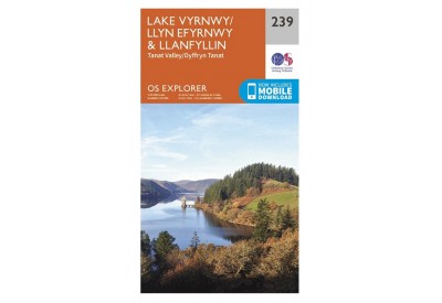 OS Explorer Map 239 - Lake Vyrnway & Llanfyllin including the Tanat Valley (1:25,000 scale)