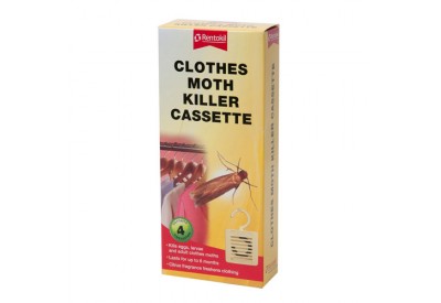 Rentokil Clothes Moth Killer Cassette (4 cassettes)