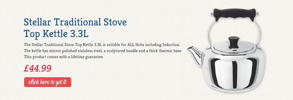 Stellar Traditional Stove Top Kettle 3.3L