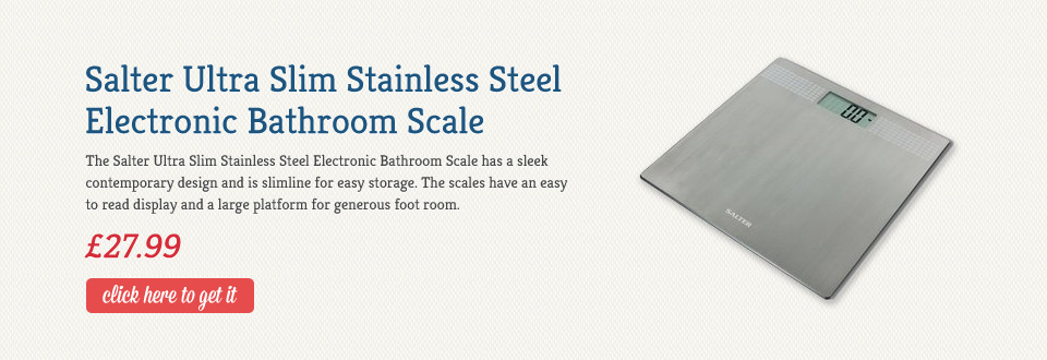 Salter Ultra Slim Stainless Steel Electronic Bathroom Scale