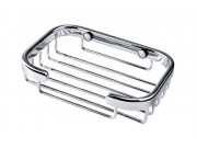 Delfinware Chrome Wall Basket (Size: 210mm x 107mm x 80mm)