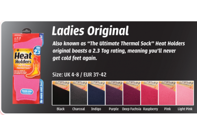 Heat Holders Thermal Socks Size: UK 4-8 (original)