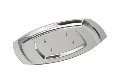 Kitchen Craft Stainless Steel Carving Tray (35.5cm x 25.5cm)